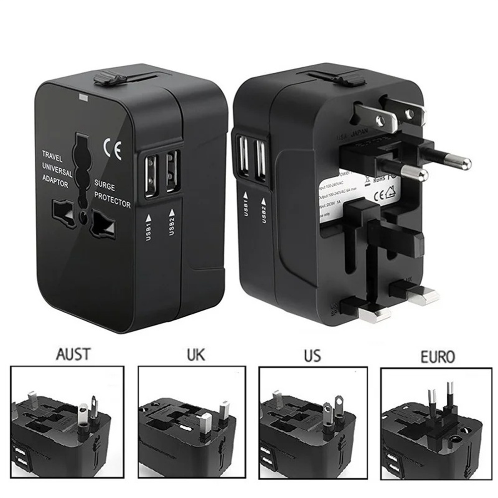 Women Accessories In Uk - Dual USB Ports Universal Travel Adapter