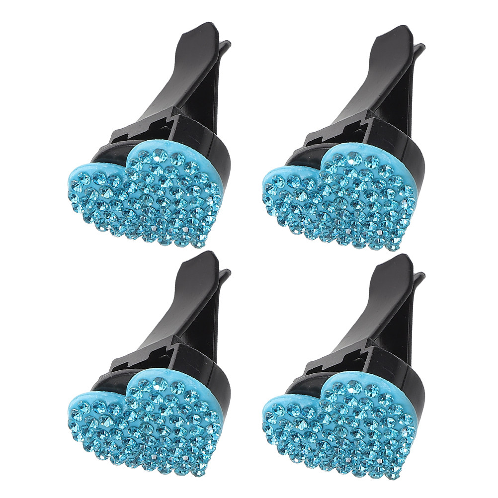 Women Accessories Outlet - 4Pcs Heart Car Air Vent Clips