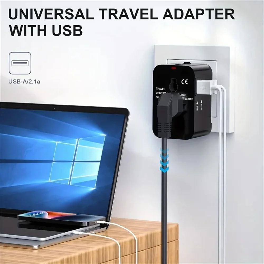 Dual USB Ports Universal Trave - Women Accessories In Uk ulasan dan harga