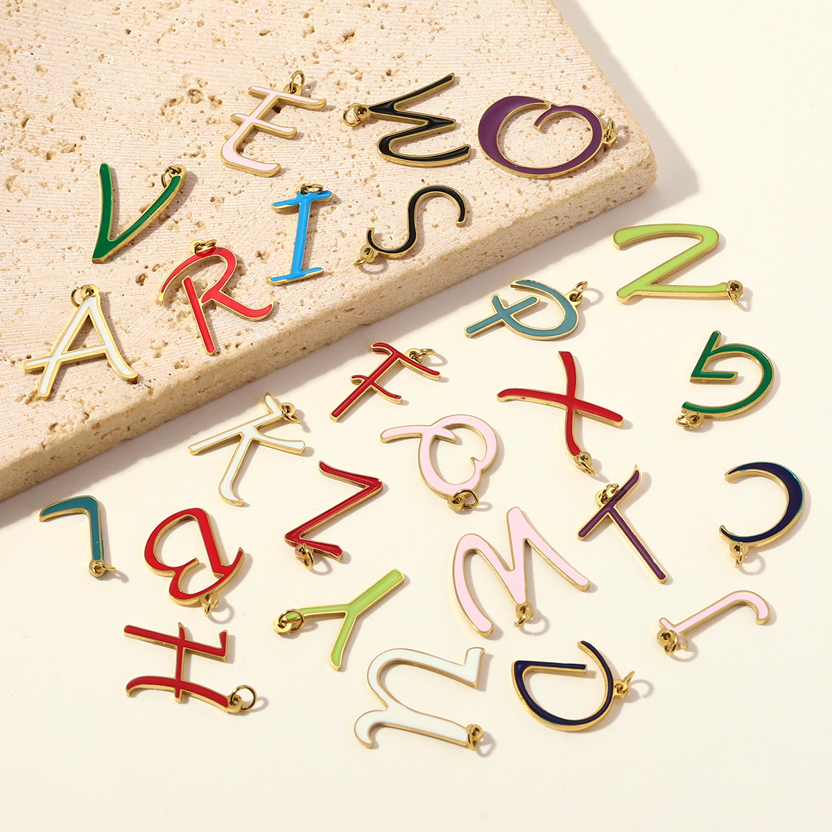 3pcs/Lot Stainless Steel Ename - Women Accessories Name In English ulasan dan harga