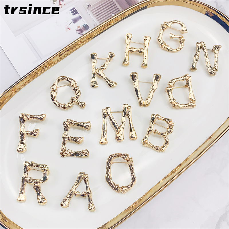 English Letter Brooch Retro Cl - Women Accessories In English ulasan dan harga