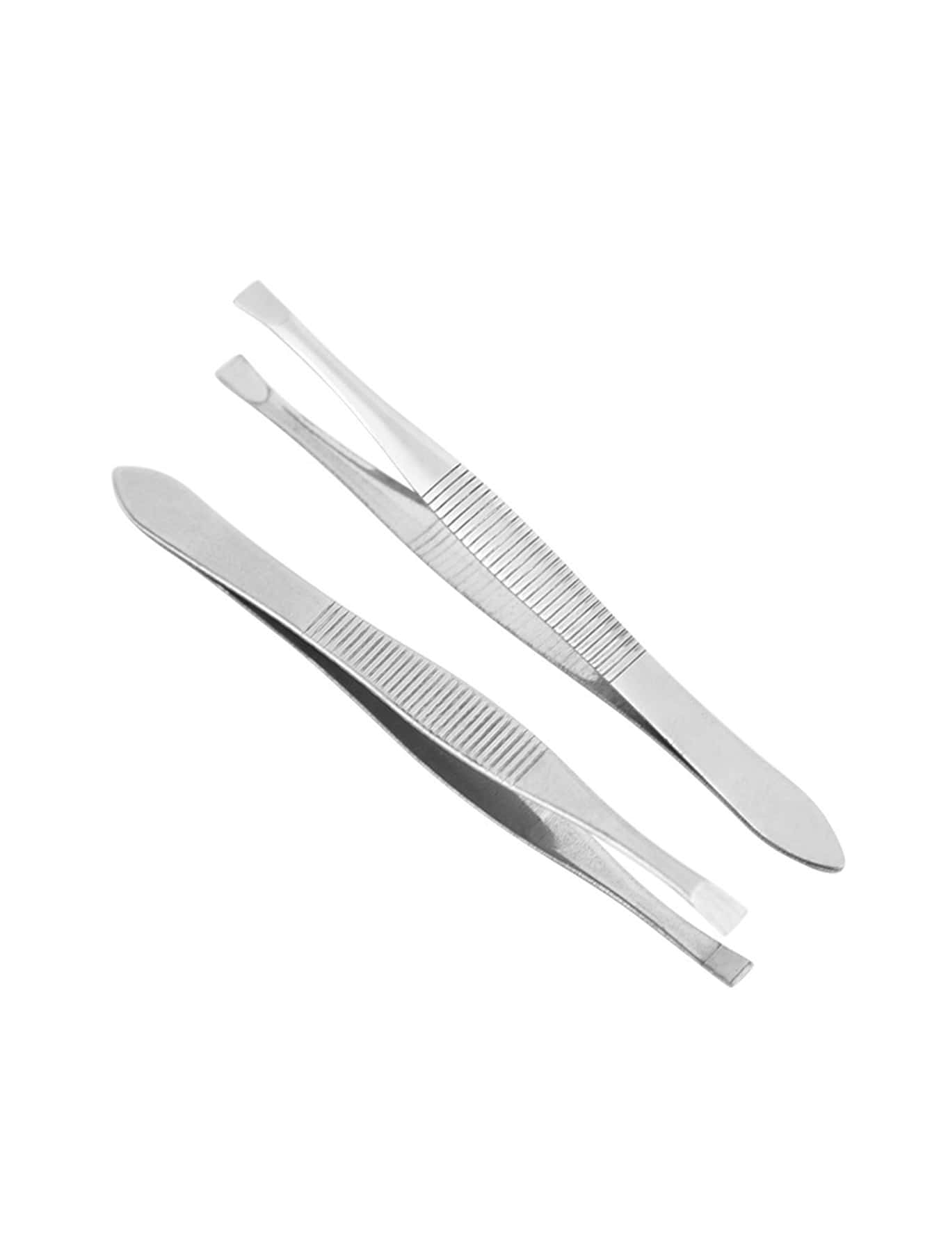 2pcs Stainless Steel Eyebrow C - Women Accessories Combo Gift ulasan dan harga
