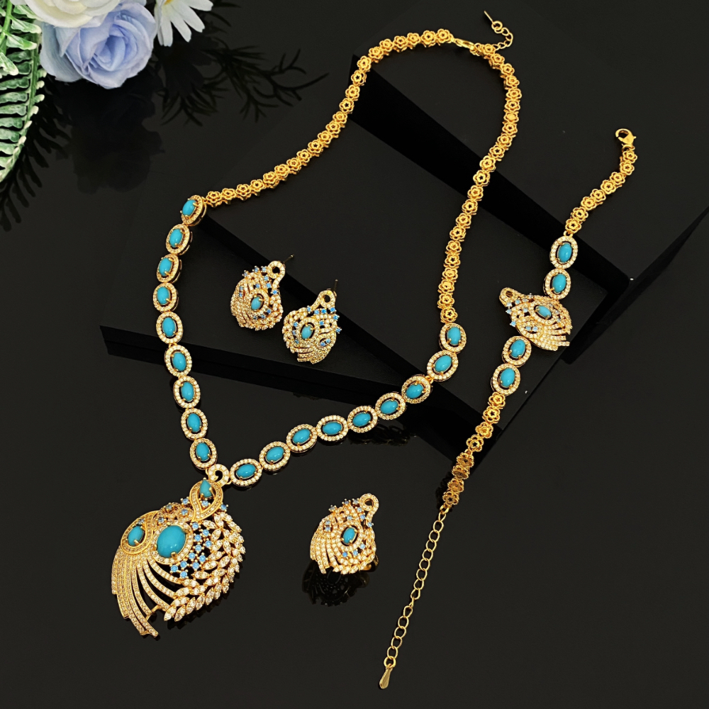 JRH Zircon Jewelry Set for Wom - Women Accessories Uae ulasan dan harga