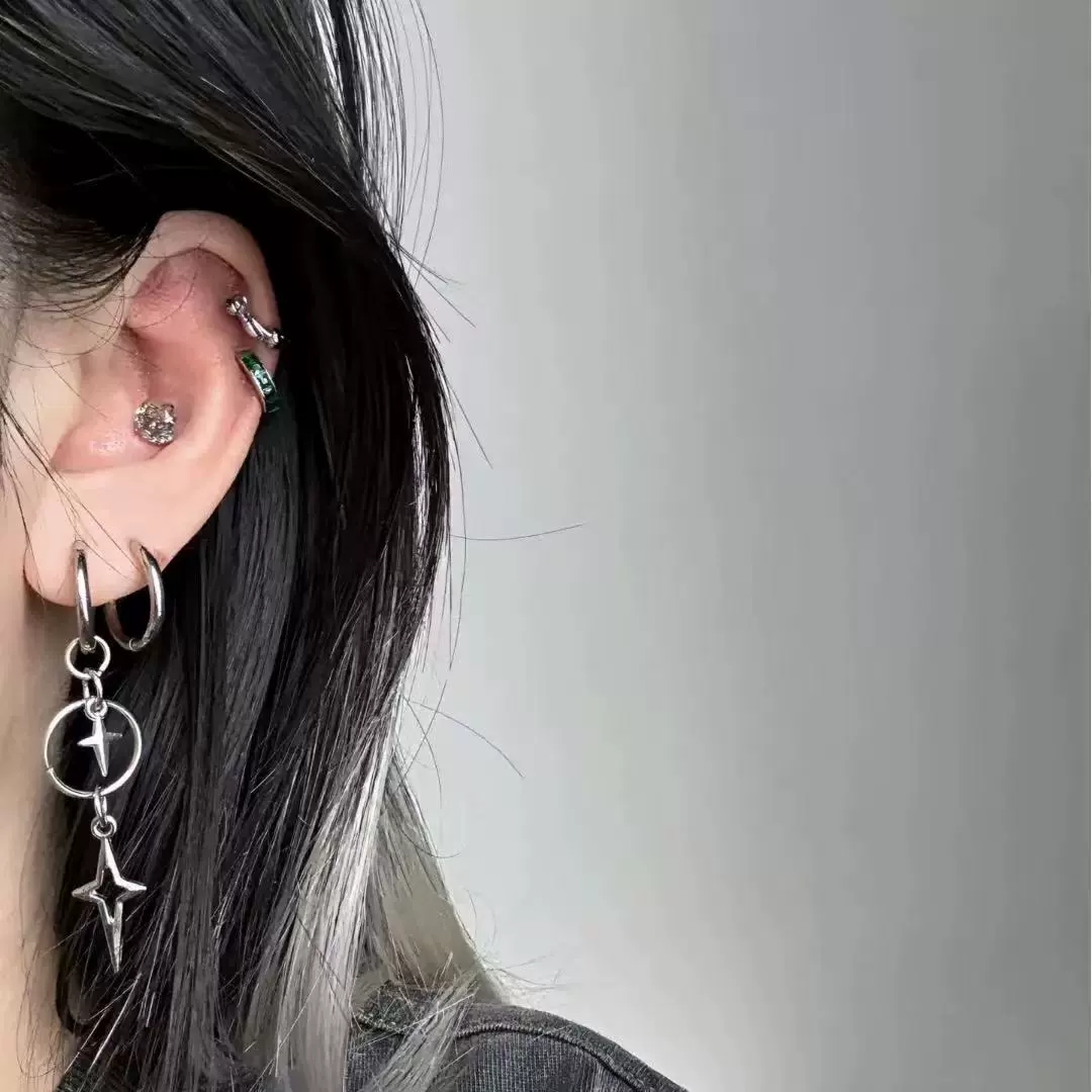 Personalized Punk Cross Star P - Women'S Accessories In The 90S ulasan dan harga