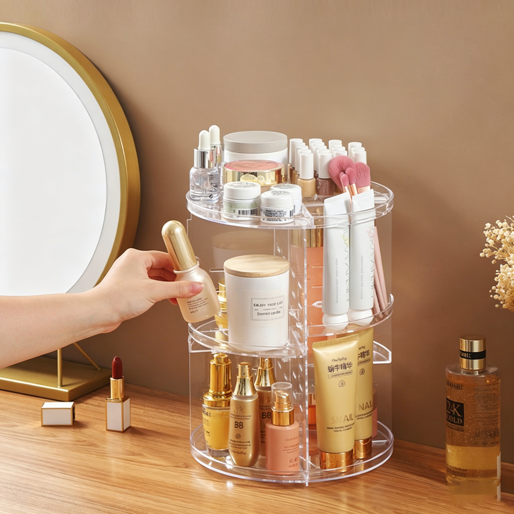360-Degree Rotating Cosmetic S - Women Accessories List ulasan dan harga