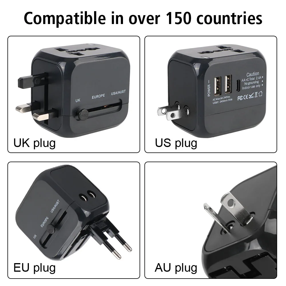 All-in-One Wall Travel Charger - Women Accessories In Uk ulasan dan harga