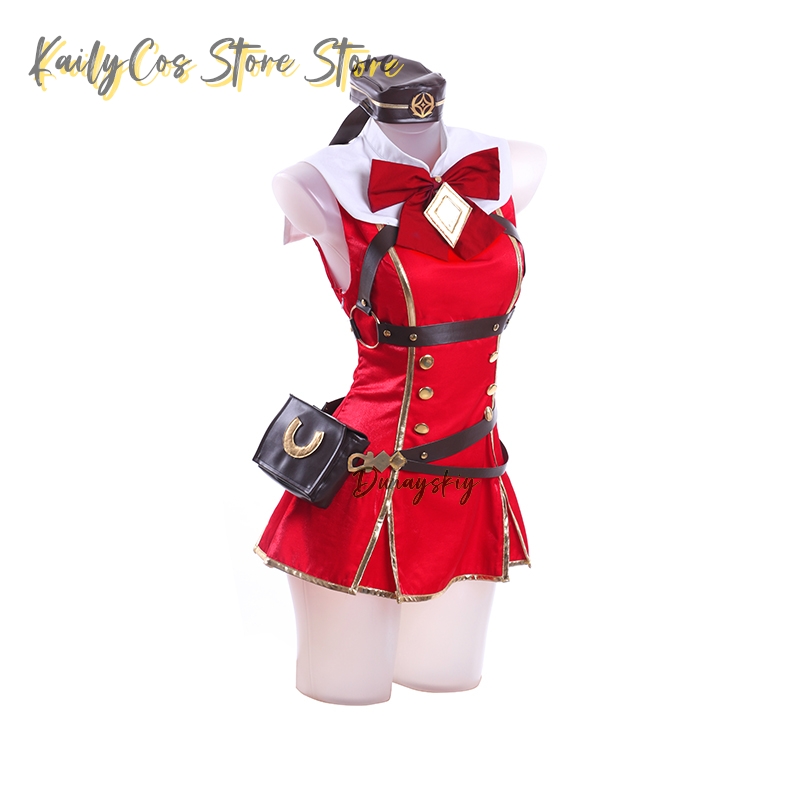 Gold Ship Cosplay Costume Wig  - Women'S Red Accessories ulasan dan harga