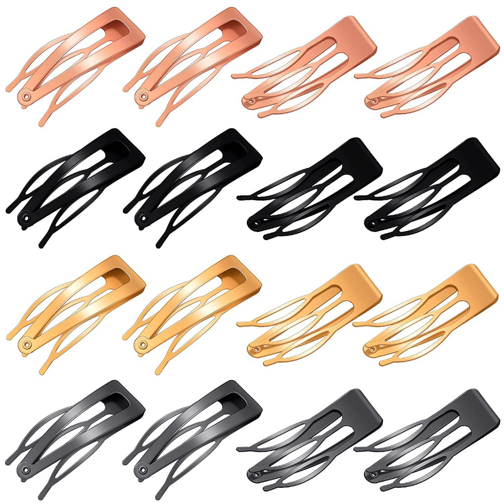 10pcs/lot Metal Snap Hair Clip - Women Accessories List ulasan dan harga