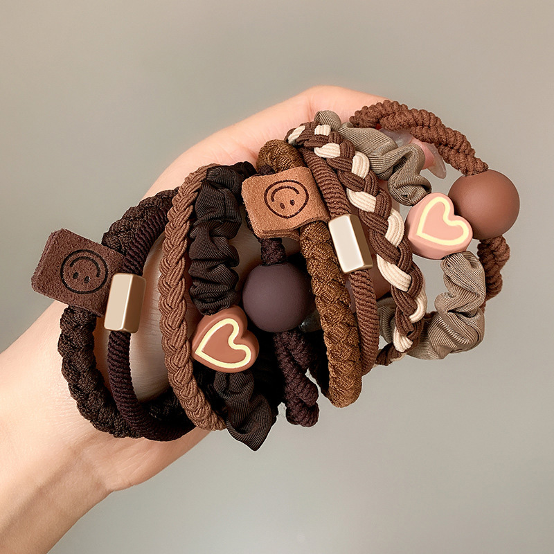5/10pcs Simple Heart Ball Char - Women Accessories Combo ulasan dan harga