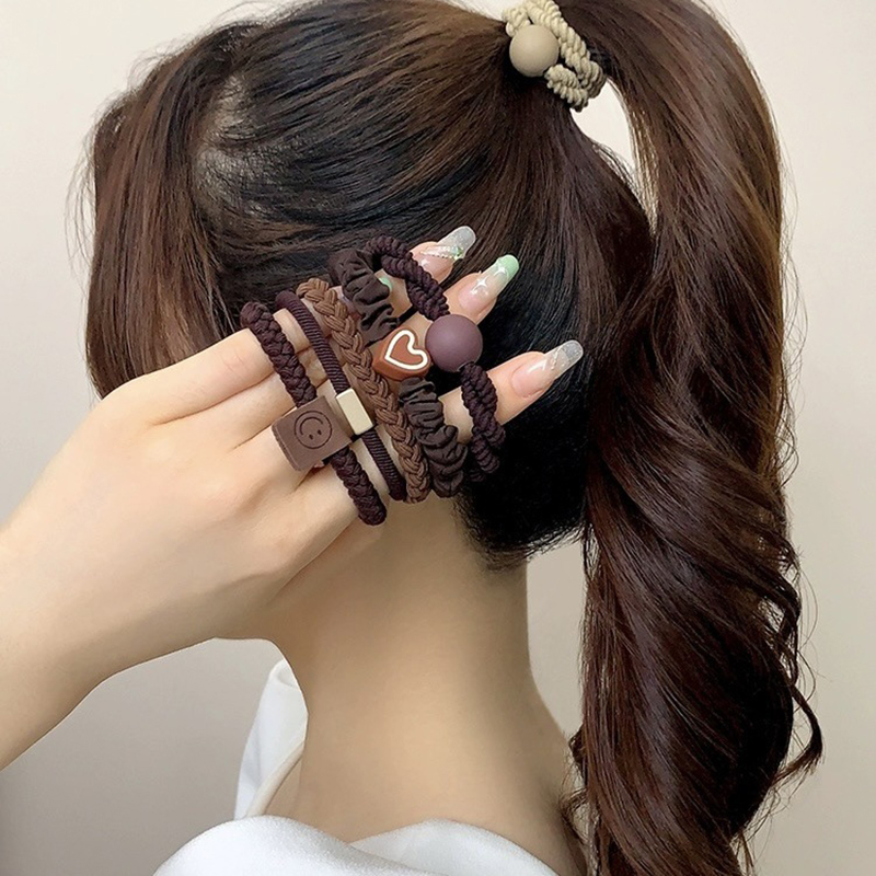 5/10pcs Simple Heart Ball Char - Women Accessories Combo ulasan dan harga
