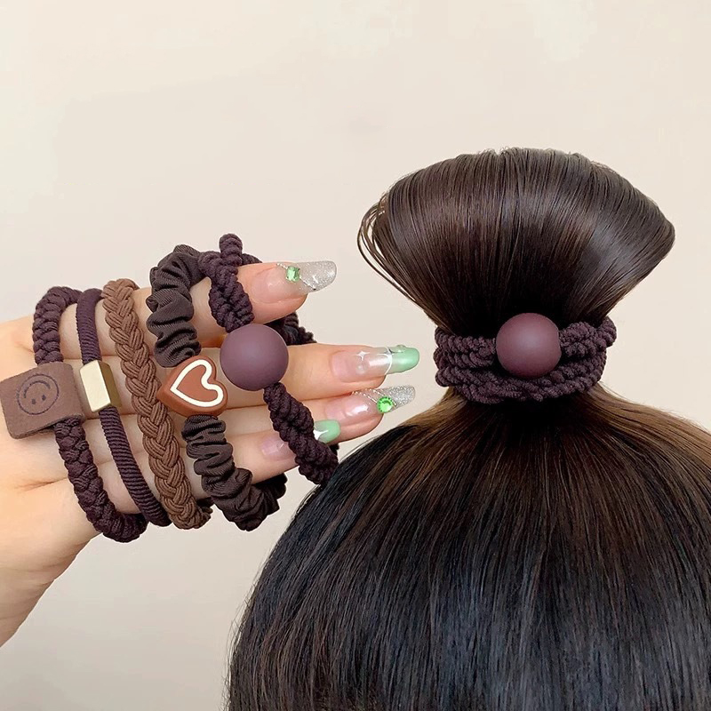 5/10pcs Simple Heart Ball Char - Women Accessories Combo ulasan dan harga