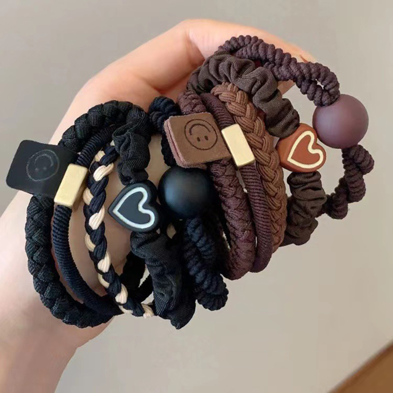 5/10pcs Simple Heart Ball Char - Women Accessories Combo ulasan dan harga