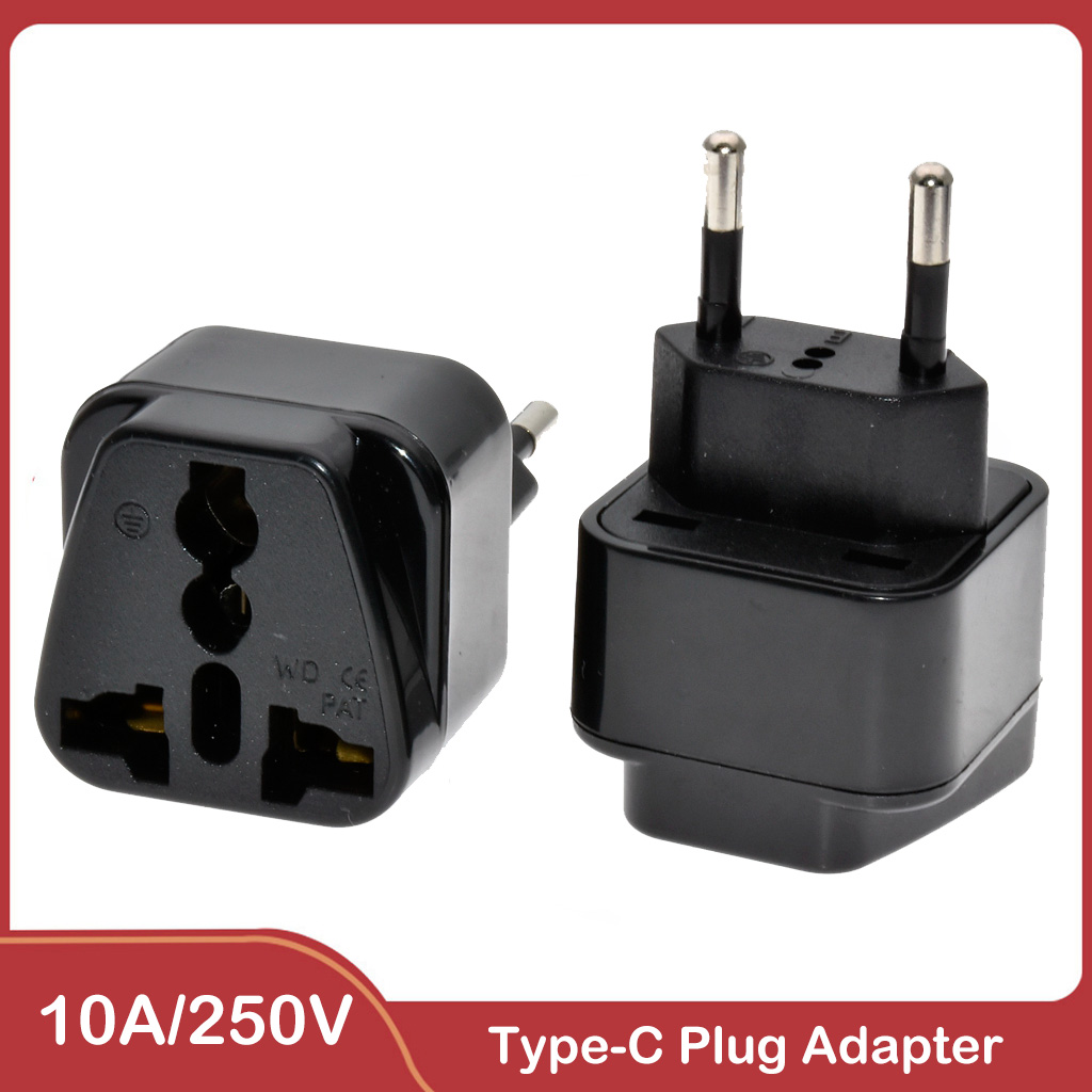 Universal 2 Round Pin Plug Ada - Women Accessories In Uk ulasan dan harga