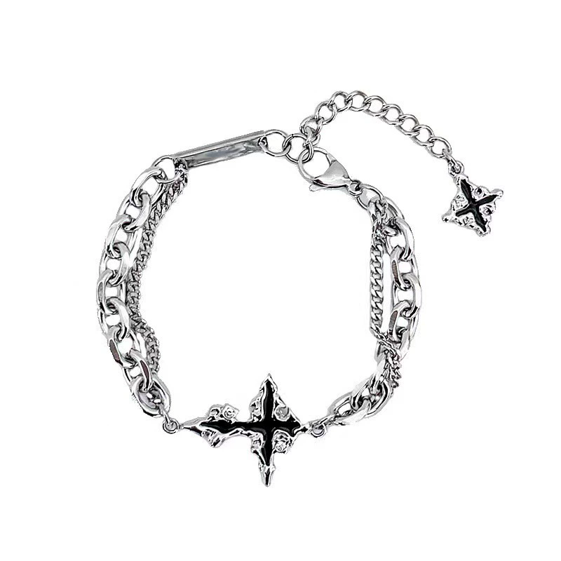 Punk Black Cross Pendant Chain - Women'S Accessories In The 90S ulasan dan harga
