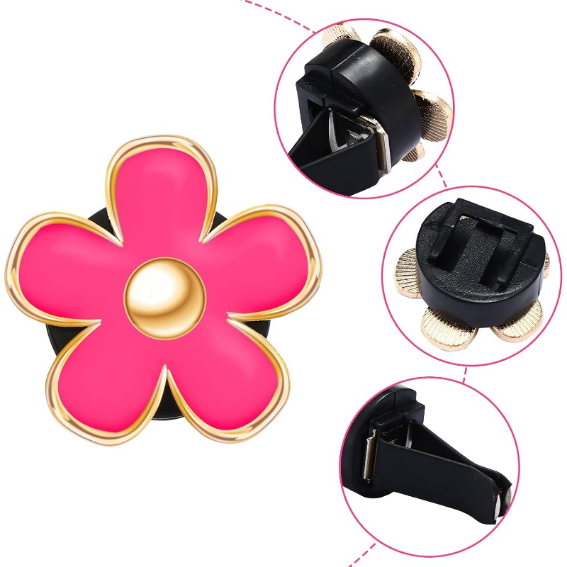 6PCS Daisy Flower Air Vent Cli - Women Accessories Outlet ulasan dan harga
