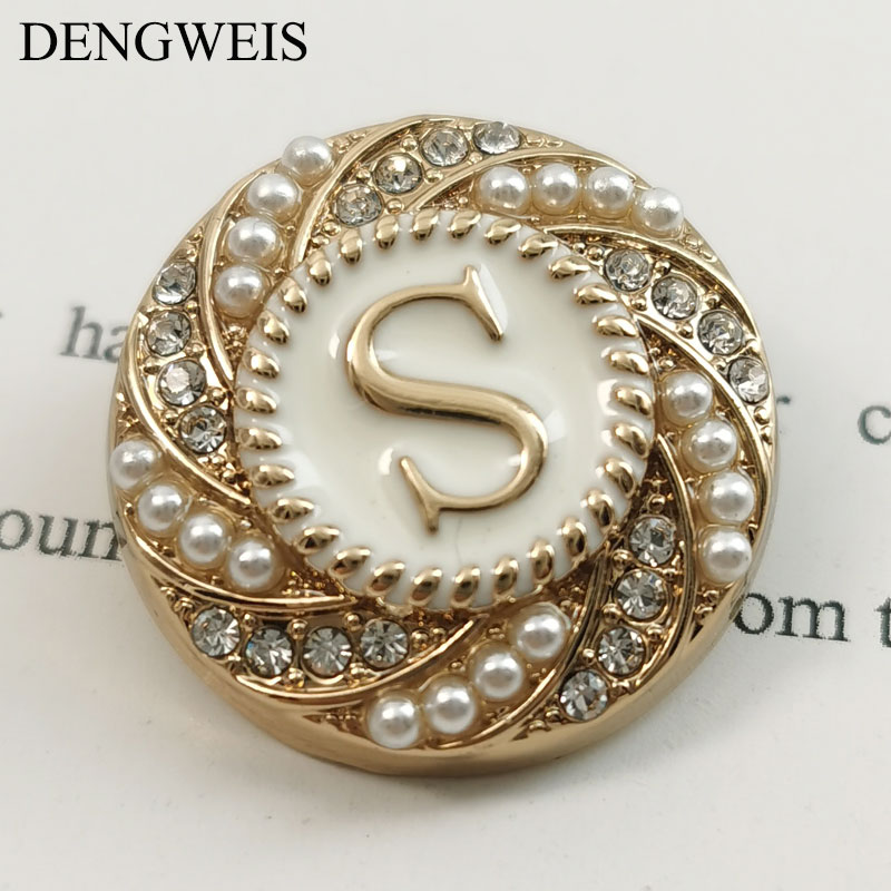 English Letter S Round Gold Me - Women Accessories In English ulasan dan harga