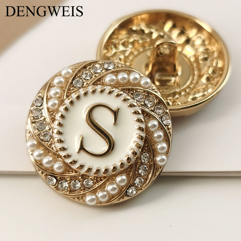 English Letter S Round Gold Me - Women Accessories In English ulasan dan harga