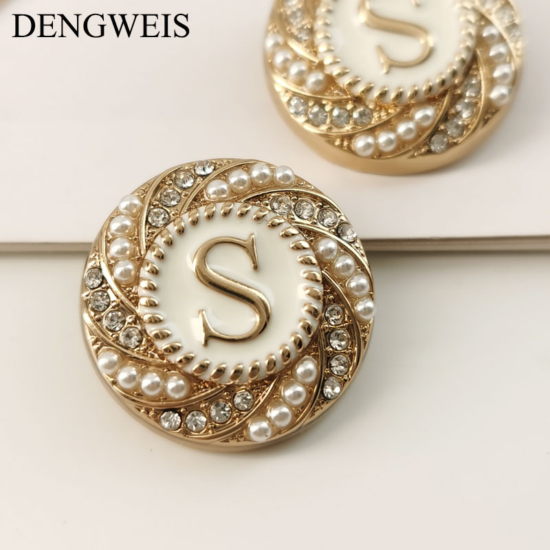 English Letter S Round Gold Me - Women Accessories In English ulasan dan harga