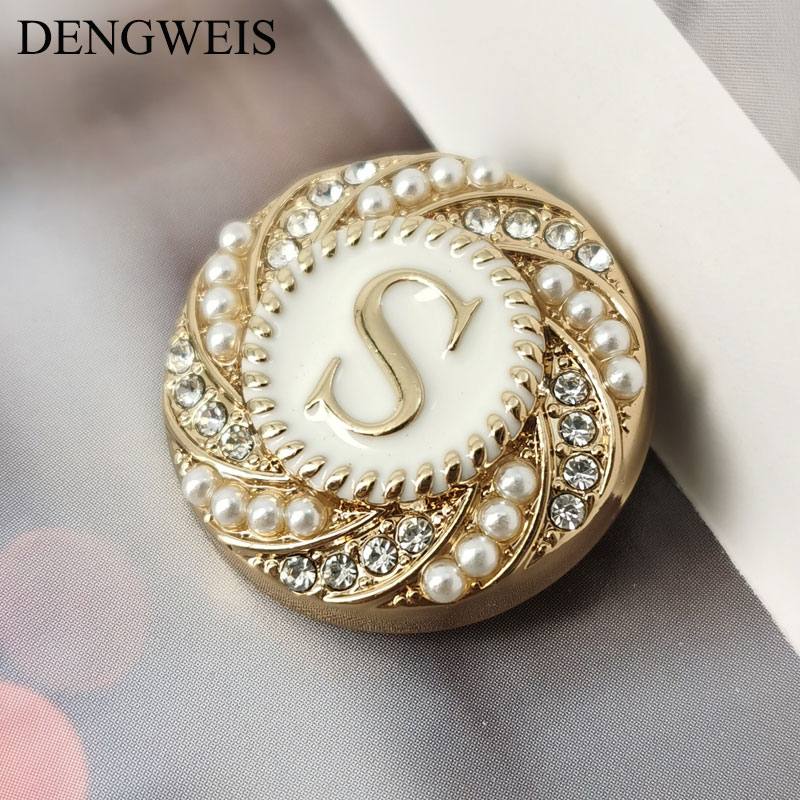 English Letter S Round Gold Me - Women Accessories In English ulasan dan harga
