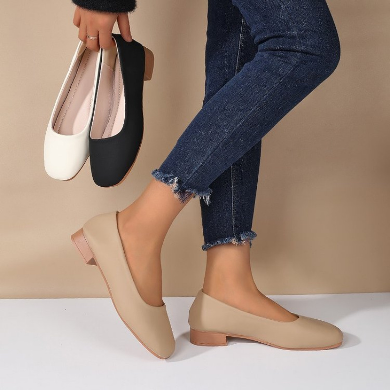 Soft Leather Round Toe Slip-On - Women'S Shoes And Accessories ulasan dan harga