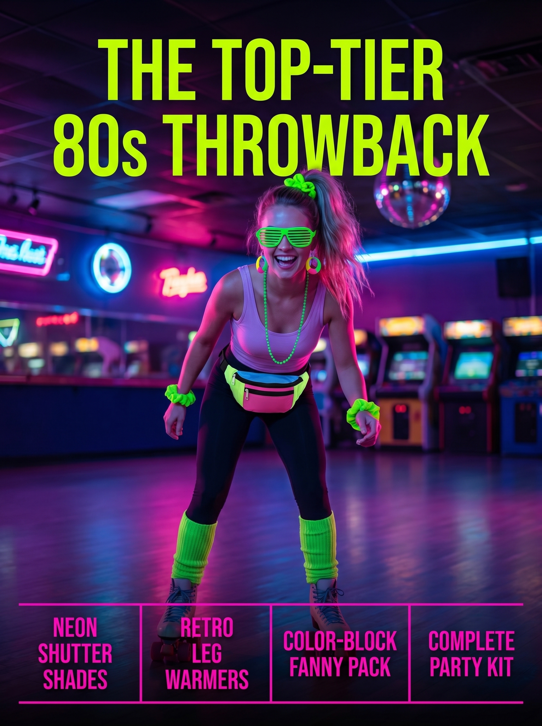 80s 90s Neon Costume Accessori - Women'S Accessories In The 90S ulasan dan harga