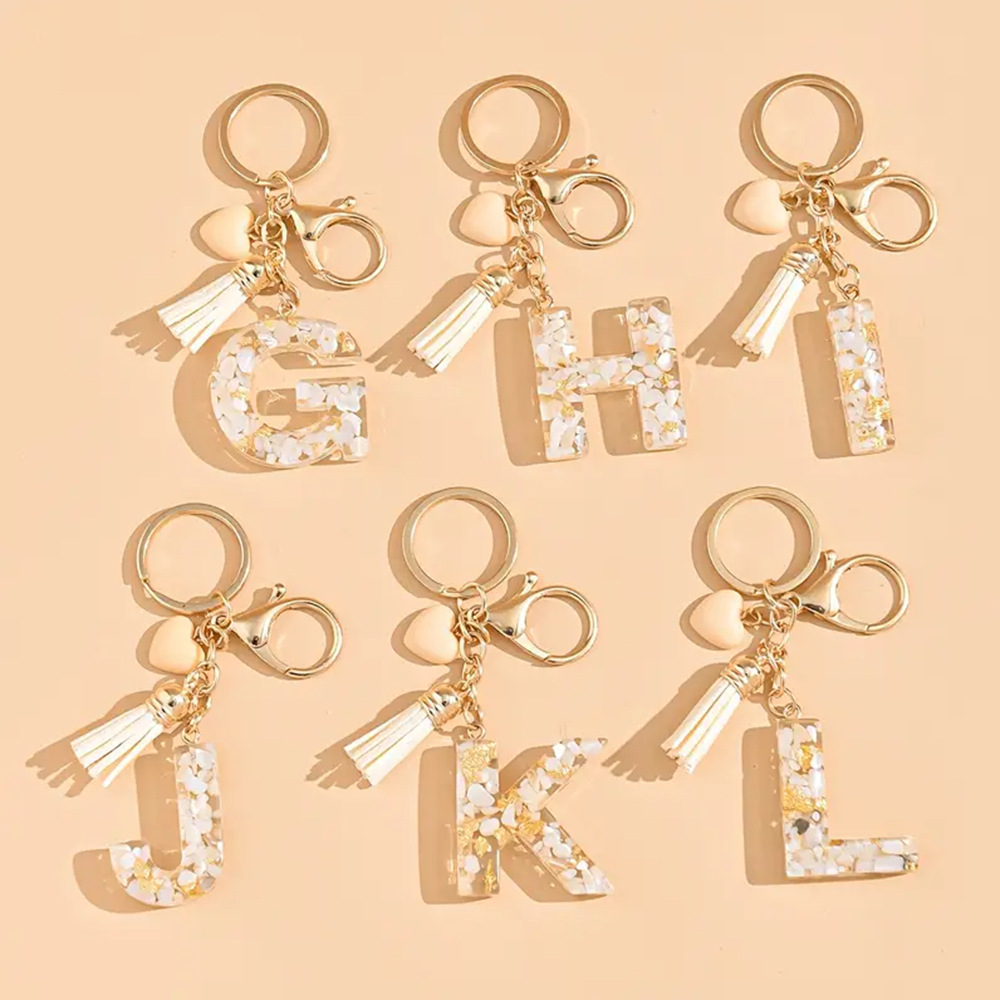 A-Z English Keychain Tassel Re - Women Accessories In English ulasan dan harga