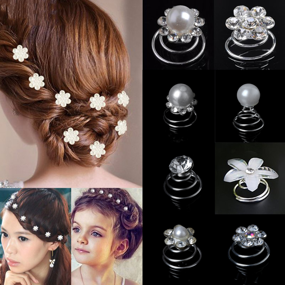 12Pcs Bridal Crystal Pearl Flo - Women Accessories Combo ulasan dan harga