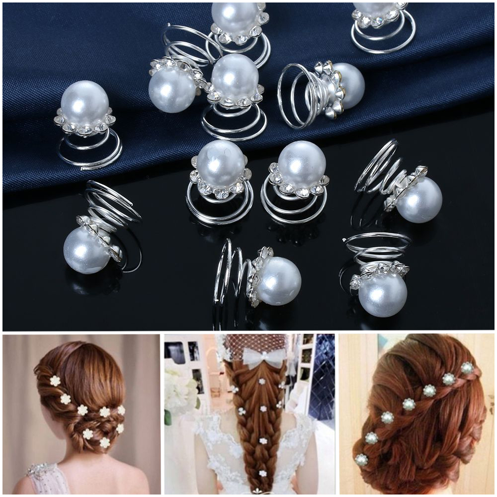 12Pcs Bridal Crystal Pearl Flo - Women Accessories Combo ulasan dan harga