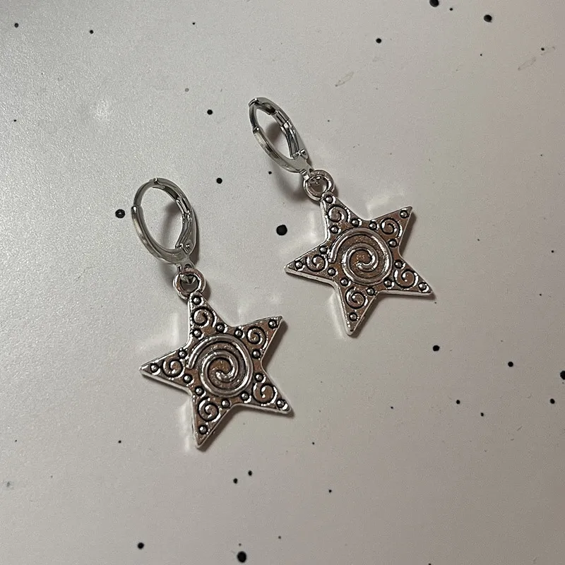 Vintage Goth Silver Color Spir - Women'S Accessories In The 90S ulasan dan harga