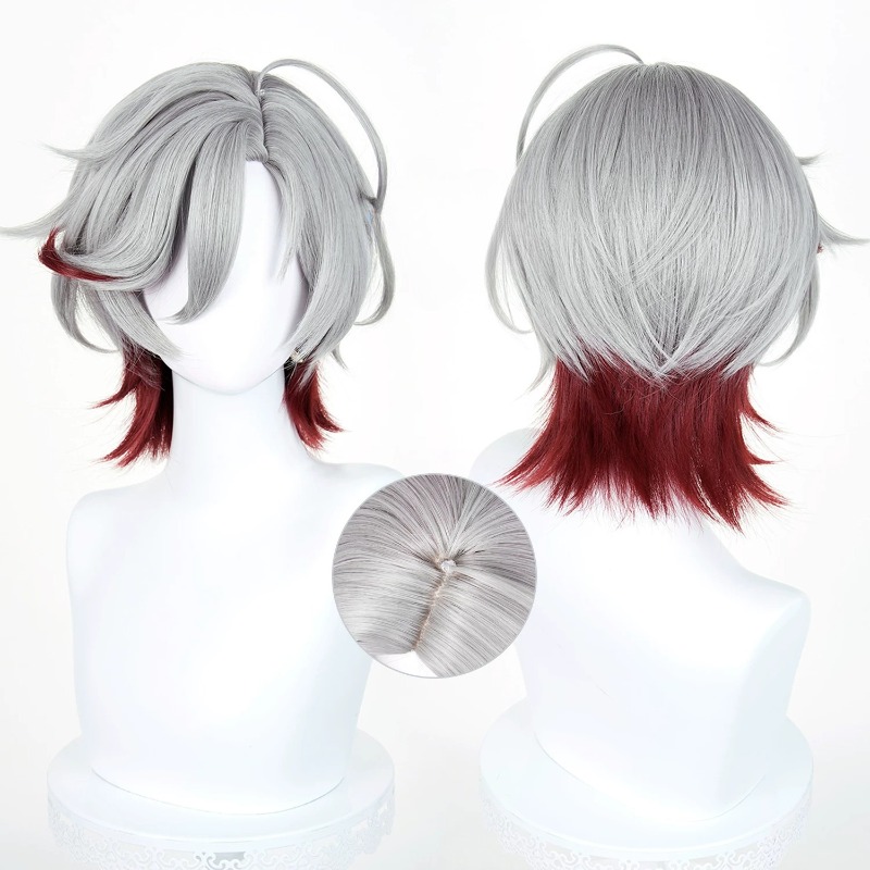 Illuga Cosplay Wig Genshin Imp - Women'S Red Accessories ulasan dan harga