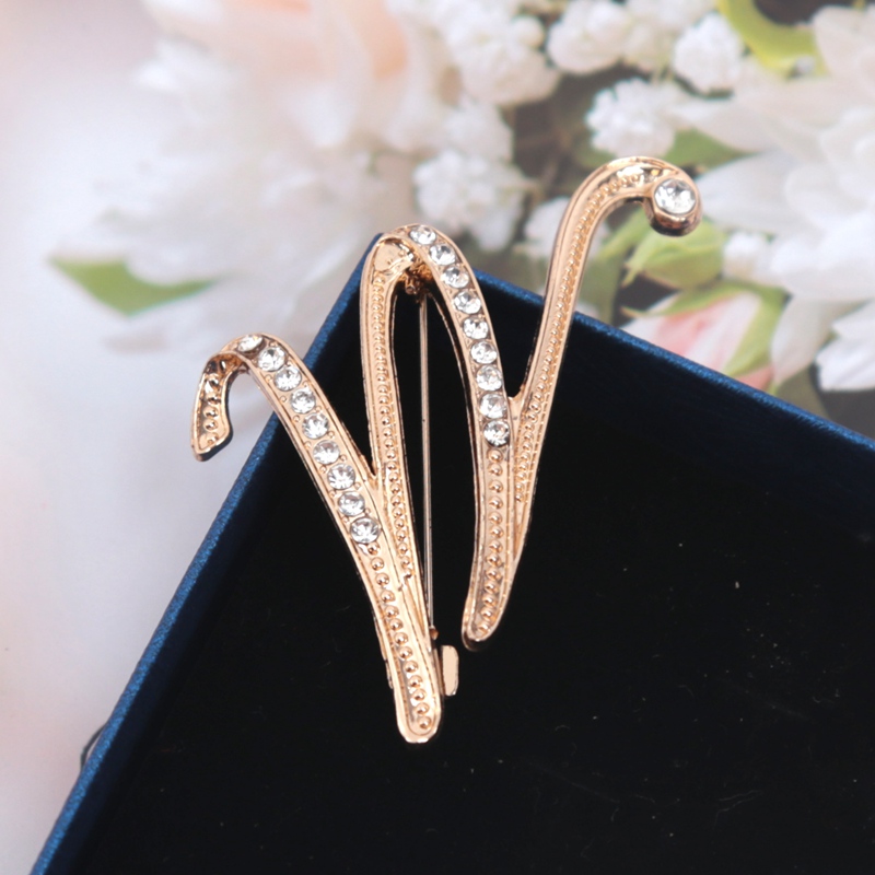 Fashion Women Rhinestone Brooc - Women Accessories In English ulasan dan harga