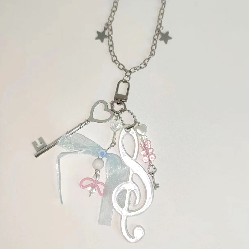 Y2K Jewelry Note Bear Bow Pend - Women'S Accessories In The 90S ulasan dan harga