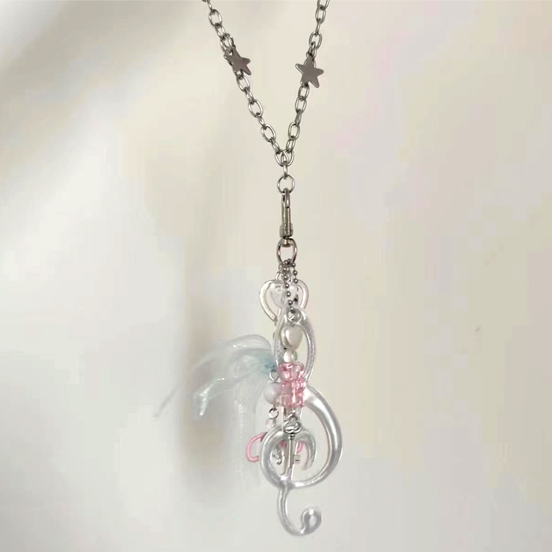 Y2K Jewelry Note Bear Bow Pend - Women'S Accessories In The 90S ulasan dan harga