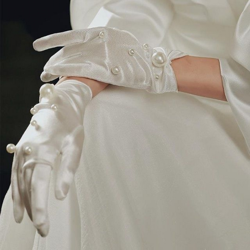 Vintage White Gloves Elegant P - Women'S Accessories Categories ulasan dan harga