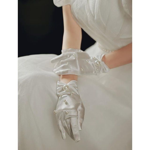 Vintage White Gloves Elegant P - Women'S Accessories Categories ulasan dan harga