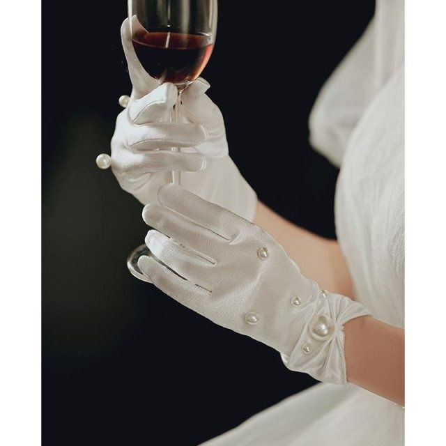 Vintage White Gloves Elegant P - Women'S Accessories Categories ulasan dan harga