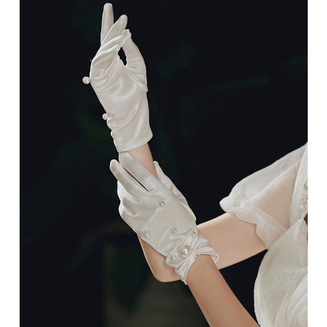 Vintage White Gloves Elegant P - Women'S Accessories Categories ulasan dan harga