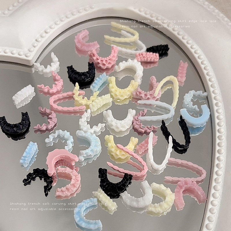 30Pcs 3D Resin Nail Art Lace T - Women Accessories Combo Gift ulasan dan harga