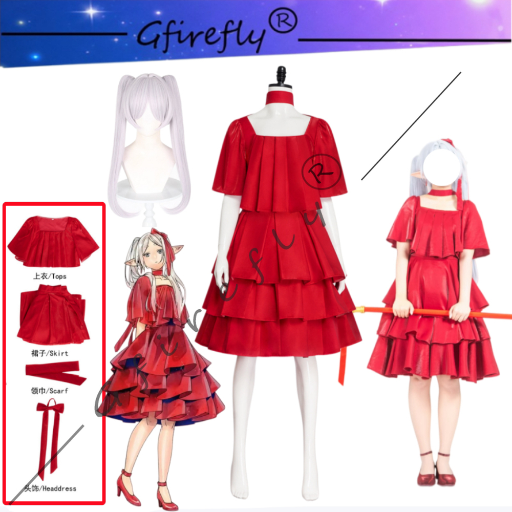 Frieren Beyond Journey's End E - Women'S Red Accessories ulasan dan harga