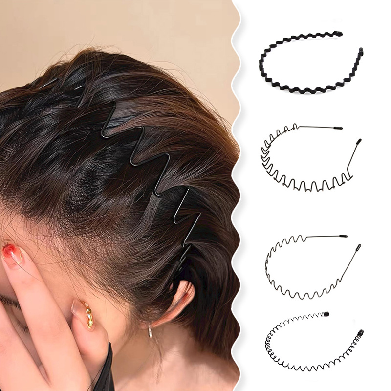 2-5Pcs Wavy Hairband Spring Ha - Women Accessories Combo ulasan dan harga