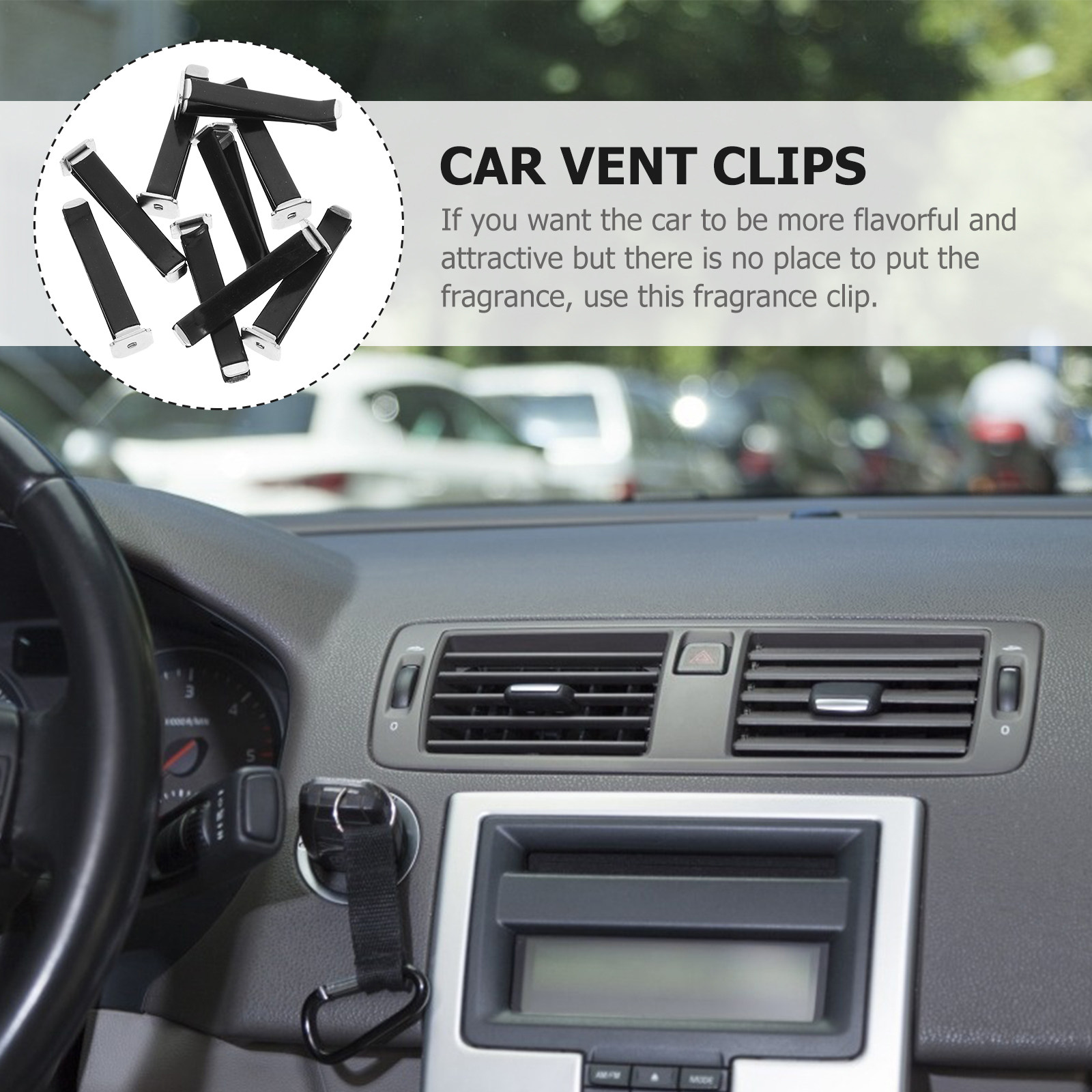 8Pcs Car Air Vent Clips Wood S - Women Accessories Outlet ulasan dan harga