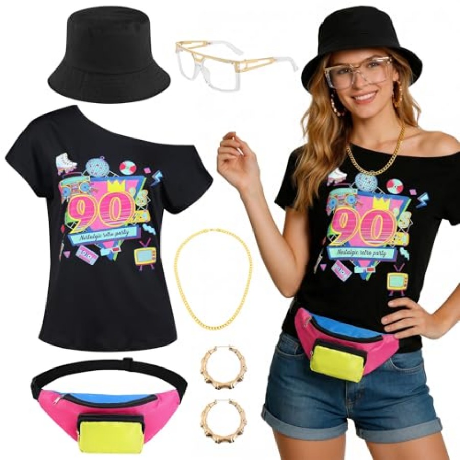SOMSOC Women 90s Costume Set w - Women'S Accessories In The 90S ulasan dan harga
