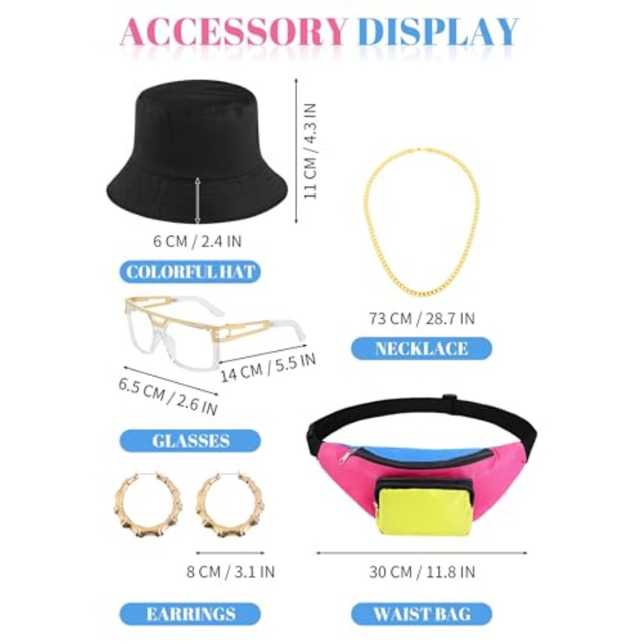 SOMSOC Women 90s Costume Set w - Women'S Accessories In The 90S ulasan dan harga