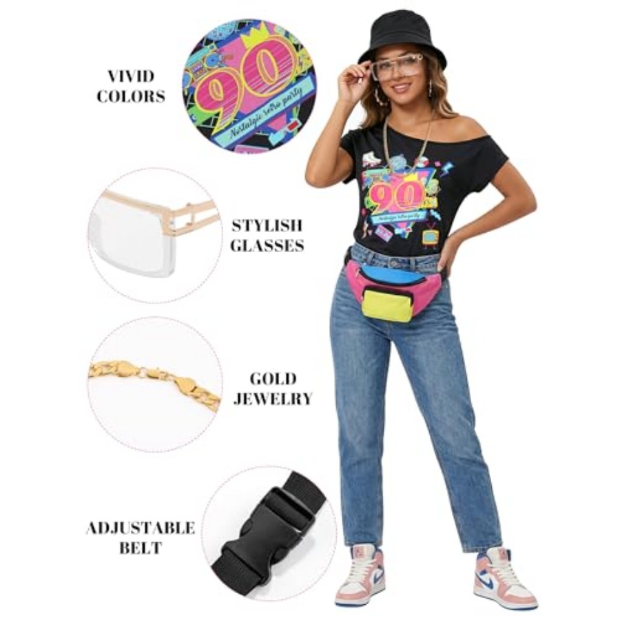 SOMSOC Women 90s Costume Set w - Women'S Accessories In The 90S ulasan dan harga