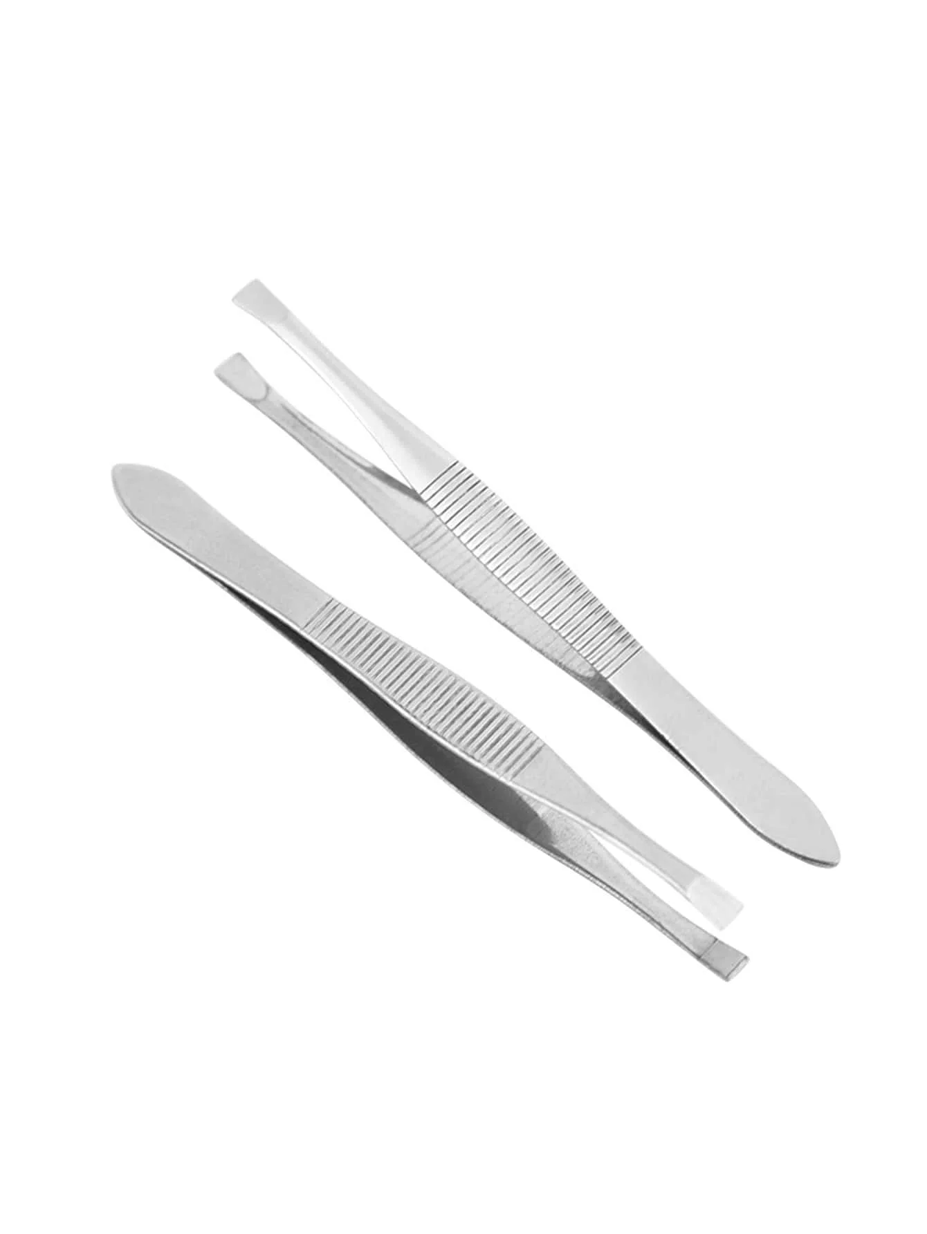 2pcs Stainless Steel Eyebrow C - Women Accessories Combo Gift ulasan dan harga