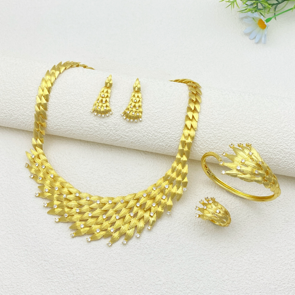 Falair UAE Bride Zircon Gold P - Women Accessories Uae ulasan dan harga