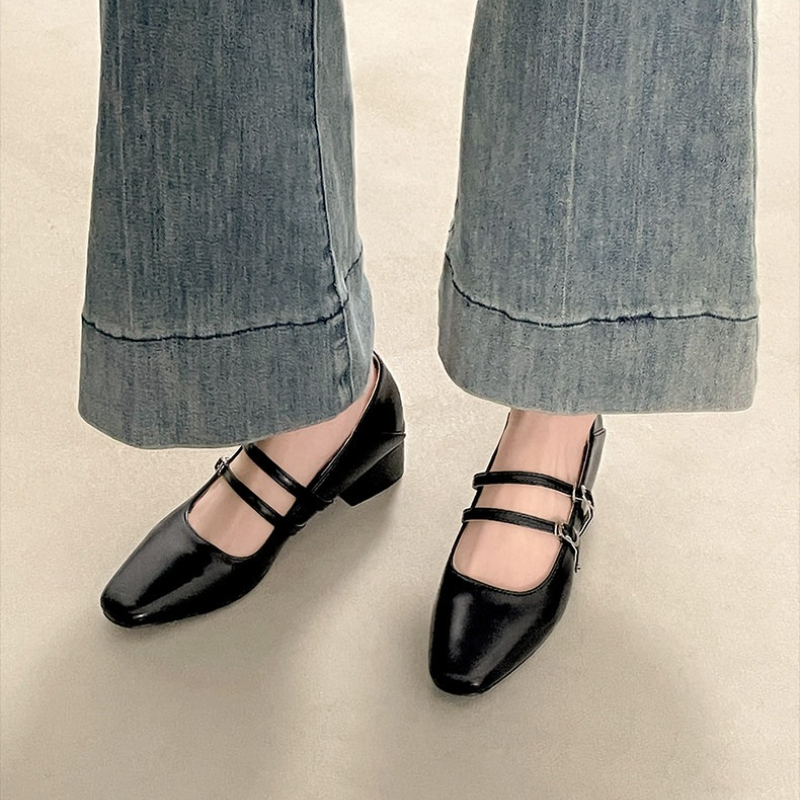 Square Toe Low Heel Women Silv - Women'S Shoes And Accessories ulasan dan harga