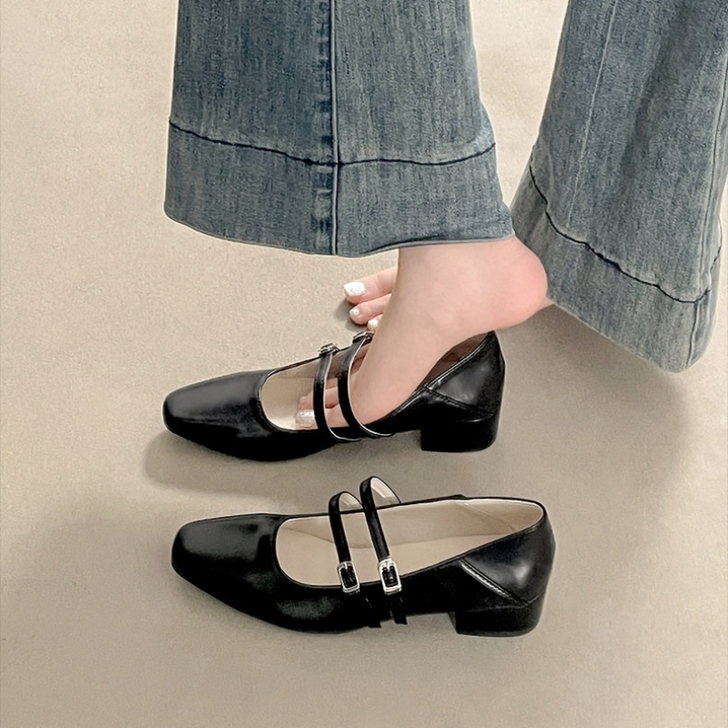 Square Toe Low Heel Women Silv - Women'S Shoes And Accessories ulasan dan harga