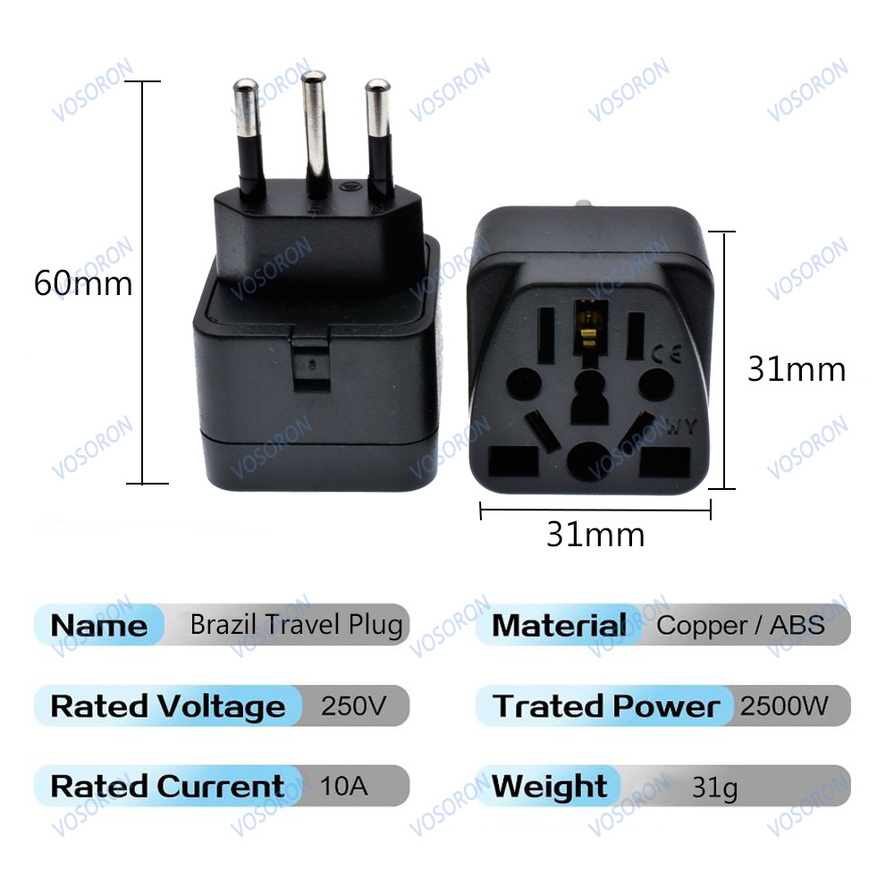Universal Brazil Plug Adapter  - Women Accessories In Uk ulasan dan harga