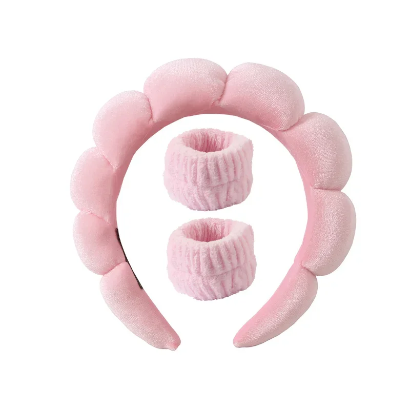 3Pcs/set Makeup Headband Puffy - Women Accessories Combo ulasan dan harga